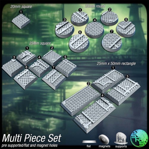 Industrial bases Legion Terrain Scenery Tabletop Miniatures 28mm - Picture 2 of 18