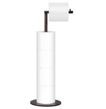 Toilet Paper Holder Stand, Free Standing Toilet Paper Roll Holder for 4 Spare