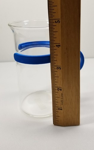 1 BODUM Bistro Blue Picard Star Trek Handle Glass Mug Coffee Espresso Tea Cup - Picture 4 of 6