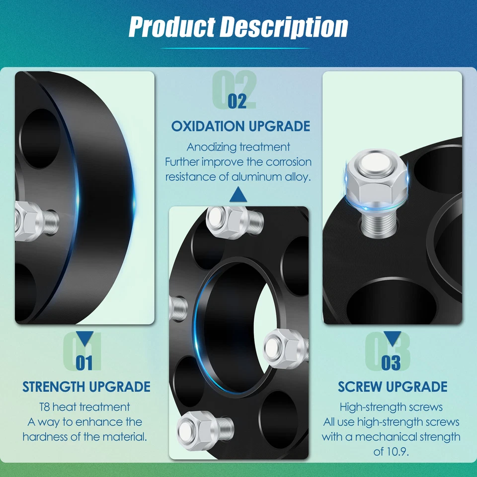 4PC 2" Hubcentric Wheel Spacers 4x110 for Yamaha Rhino 450 Honda Foreman ATV - Image 3 of 4