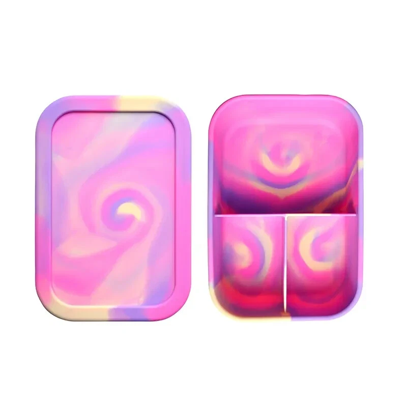 silicone lunch bento box with lid for kids eco friend Tupperware containers - Image 3 of 4