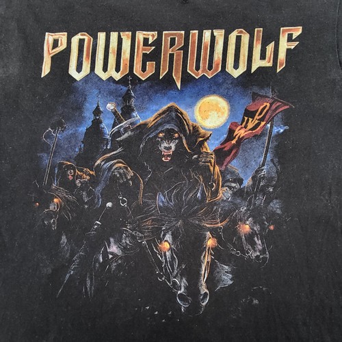 Powerwolf Wolfsnächte 2015 T shirt Tour Shirt L - Picture 2 of 8
