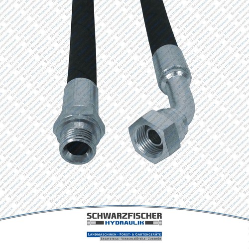 Manguera hidráulica 2SC DN08 G3/8" AGR/DKR45 BSP pulgadas de longitud hasta 9000mm - Imagen 2 de 5