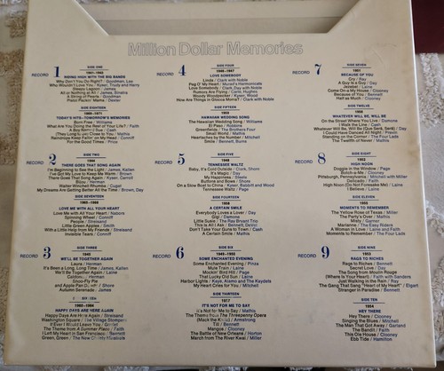 Million Dollar Memories 9xLP Vinyl Box Set 1972 Reader's Digest EXCELLENT - Picture 4 of 4