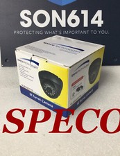 SPECO VLED23T7G CCTV Color Camera W/ 3.6mm 480TVL 24 LEDs Cracked Glass TESTED 