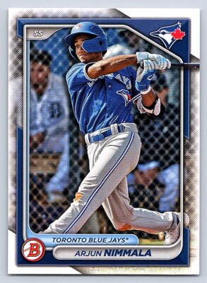 ARJUN NIMMALA  BLUE JAYS  2024 BOWMAN DRAFT #BD-102