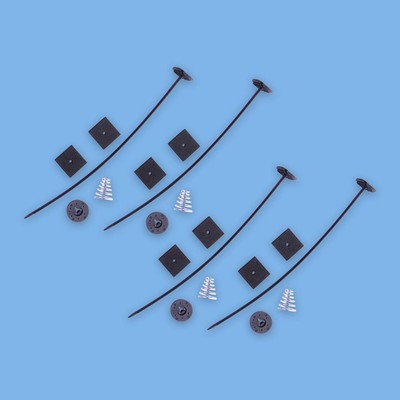 1Kit Universal Electric Radiator Cooling Fan Mounting Kit Strap Ties