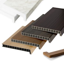 Fensterbank Fensterbänke 90  160 cm 6 Farben PVC Holz-Fenster 2 Blenden GRATIS