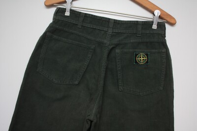 Stone Island Vintage Green Corduroy Pants 80s Made In Italy | eBay