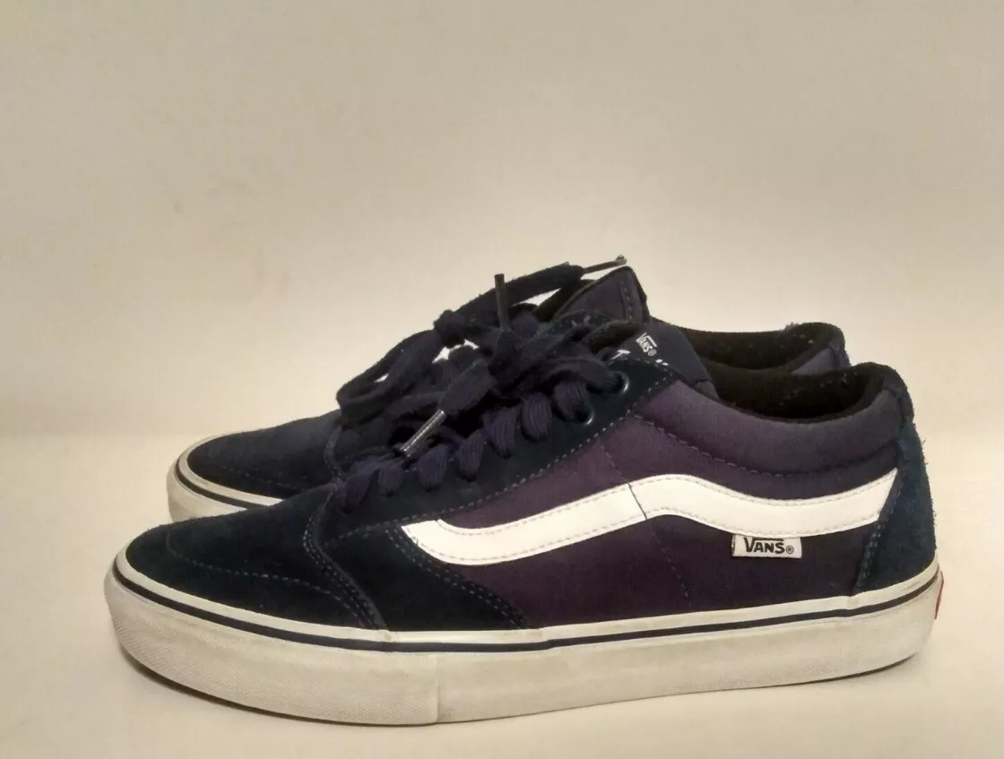 Vans Pro Tony Trujillo 721454 Low-Cut Sneakers Navy Blue Suede Shoes Sz 9