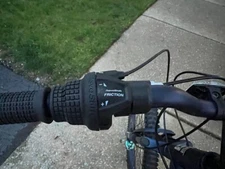 Blue Color 24 inch 1 - 7 speed Sturdy Mountain Bike. Cannot be used on rainy day