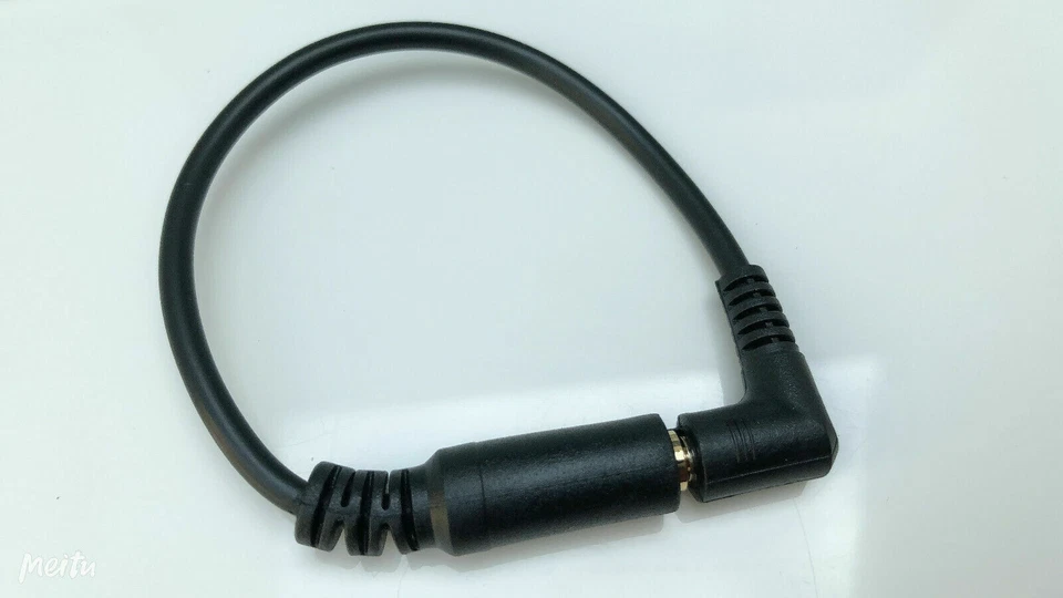 4Pole 2.5mm Right Angle Male to 2.5mm Female TRRS 4 Conductor Aux Adapter Cable - Image 3 of 4