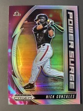 Nick Gonzales 2020 Rc Rookie Prizm Silver Power Surge Pittsburgh Pirates Sp Rare
