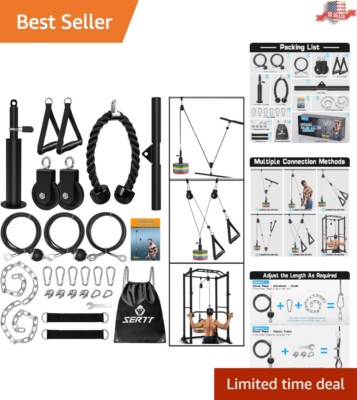 Professional Grade Weight Pulley System - 2 Pulleys for Ultimate Arm Workouts