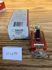 PASS & SEYMOUR PS20AC3-BK 3-WAY SWITCHES Red w/Black Switch