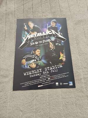 FPOT217 MAGAZINWERBUNG 12X9'' METALLICA: SICK OF THE STUDIO '07