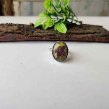 Atlantisite Gemstone Ring 925 Sterling Silver Beautiful Unique Style Ring MK 