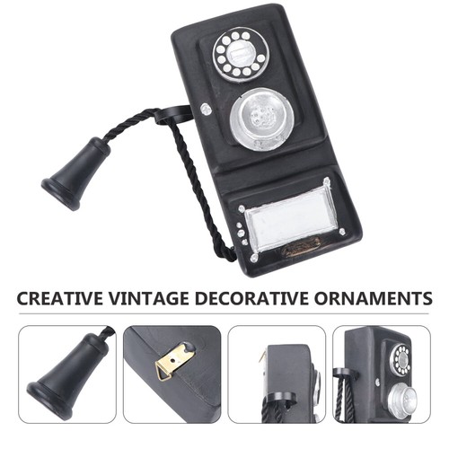 1pc Retro Craft Wand-Set Telefon Modell Vintage Home Ornamente für Bar Shop - Zdjęcie 10 z 12