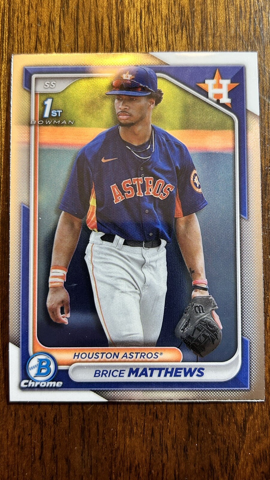 2024 Bowman Chrome Brice Matthews #BCP-69 1st Bowman Houston Astros