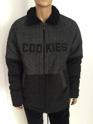 Cookies SF Full Zip Black /Gray  Jacket Size L