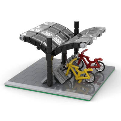 ZITIANYOUBUILD Bicycle Storage Model 200 Bricks Building Toys Set MOC Build Gift