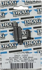 Drag Specialties Bolt Kit M8 Rear Break Black/Chrome Smooth