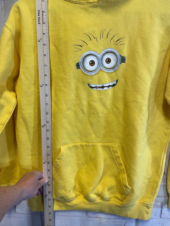 Universal Studios Despicable Me, Minions Sudadera con Capucha Amarilla, Juvenil Grande Foto 4 de 4