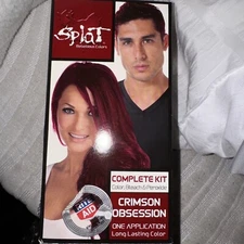 Splat Rebellious Colors Semi-Permanent Hair Dye Crimson Obsession Red (1 Box)