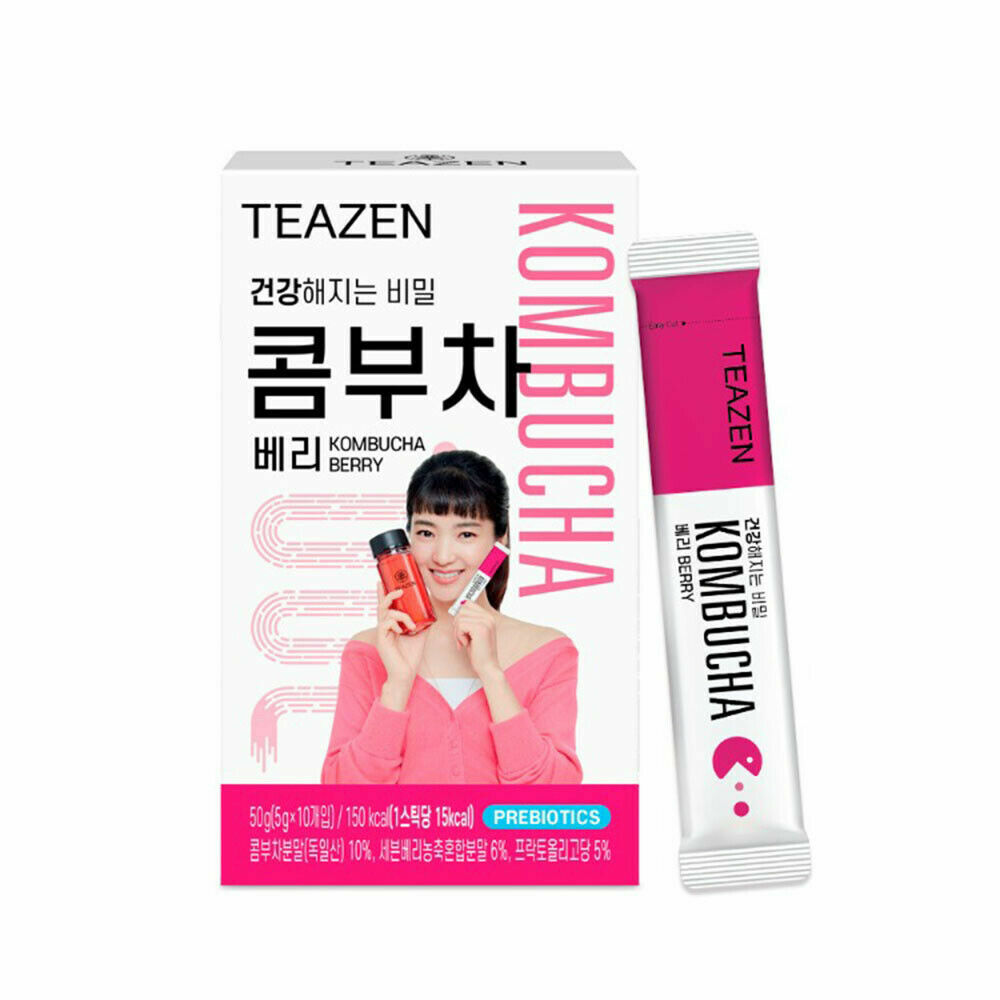 TEAZEN Kombucha Korean Healthy Drink (Berry Lemon Citron Peach) K