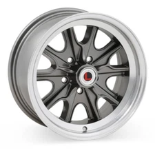 LEGENDARY WHEELS LW90 15X7 4X114.3 Offset 6.95 Charcoal / Machined (Qty of 1)