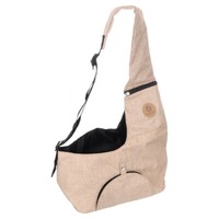Flamingo Fronttasche Kanga Beige FüR Hunde, Verstellbarer Gurt, 44X20X20Cm