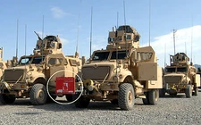 ISAF KANDAHAR-WHACKER© WAR TROPHY PATCH.: Convoy Warring Sign Stay Back 100M
