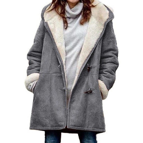 Women's hooded parka winter warm thick coat - Picture 6 of 26