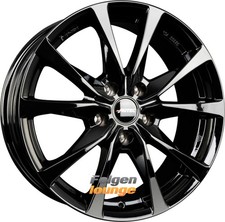 4x AUTEC BRIXEN (BR) Schwarz 7x17 ET50 5x114,3 Alufelgen 17 Zoll