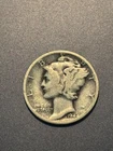 1944-D Mercury Silver Dime USA Coin - Good