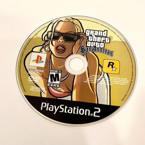 CIB Grand Theft Auto: San Andreas (Sony PlayStation 2 PS2, 2004) w/ Map -TESTED - Picture 2 of 12