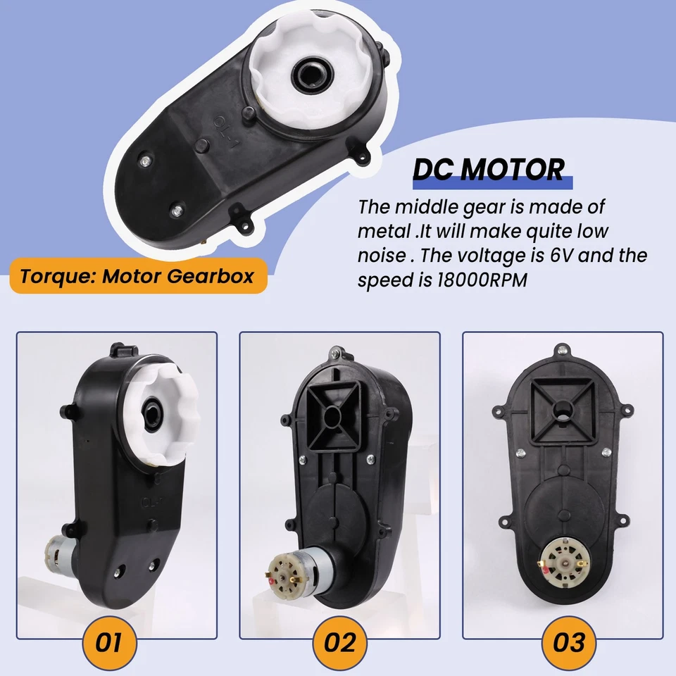 RS390 Electric Motor 6V 18000RPM Car DC Motor for Kids Car Toy N2L3 - Image 3 of 4