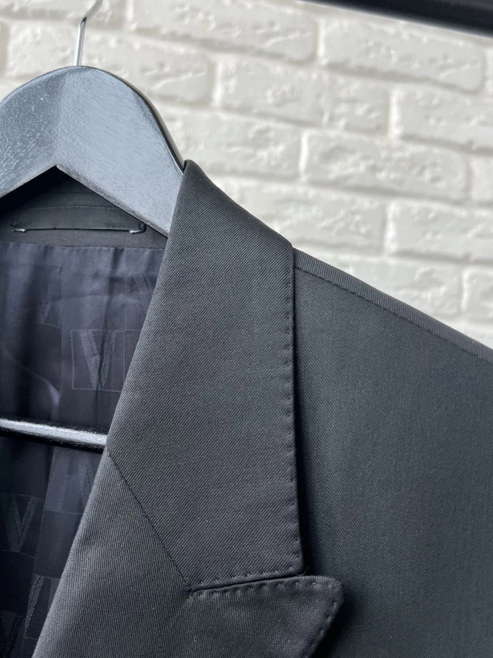 Versace Black 3 Piece Suit Men's Size 50 - Image 4 of 4