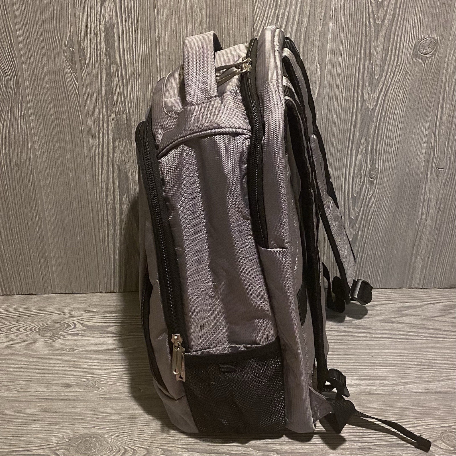Samsonite Gray Black Polyester Backpack Adjustabl… - image 5