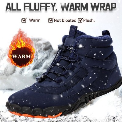 Winter Boots Snow Barefoot Casual Shoes Outdoor Work Shoes Warm Fur Ankle Shoes