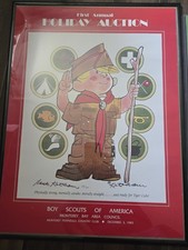 Boy Scouts of America Dennis The Menace Signed Print by Artist Hank Ketchum