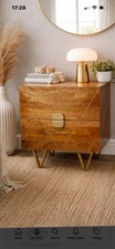 8 Coffee / Bedside Table heavy low Legs Gold Colour Set of 8