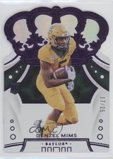2020 Chronicles Draft Picks Crown Royale Mirror Purple 17/25 Denzel Mims 0s23
