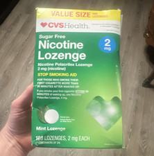 CVS Health Sugar-Free Nicotine Lozenges 2mg Mint 168 ct Exp 2026 JAN