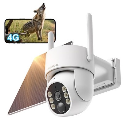 Camara De Seguridad Solar Celular 4G LTE Inalambrica Con SIM 2K HD Para Exterior
