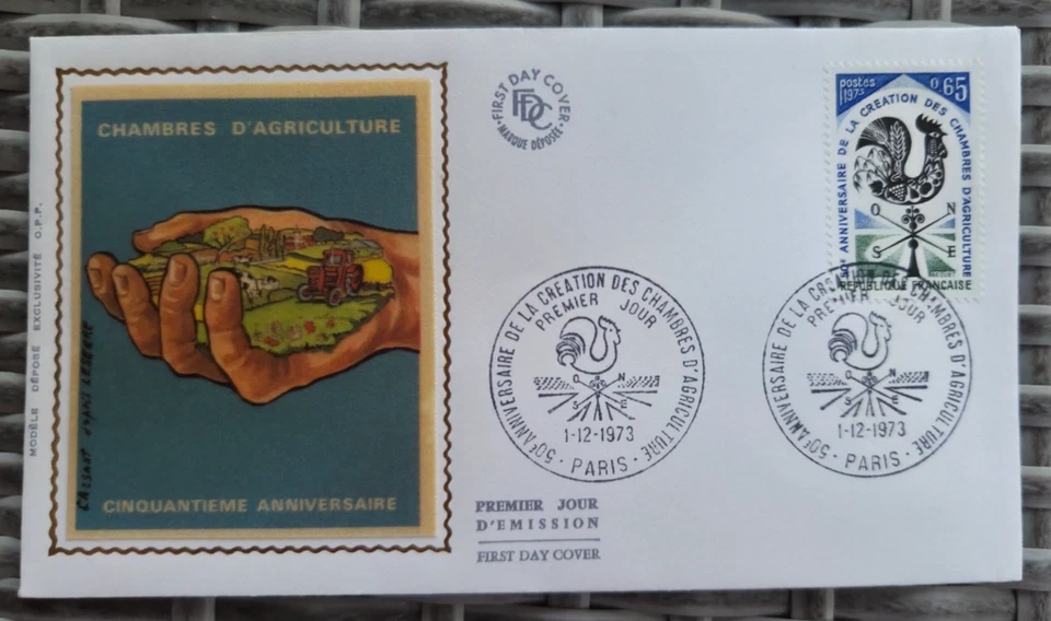 CHAMBRE d' AGRICULTURE, PARIS, Enveloppe FDC 1er jour 1973 - Photo 1/1