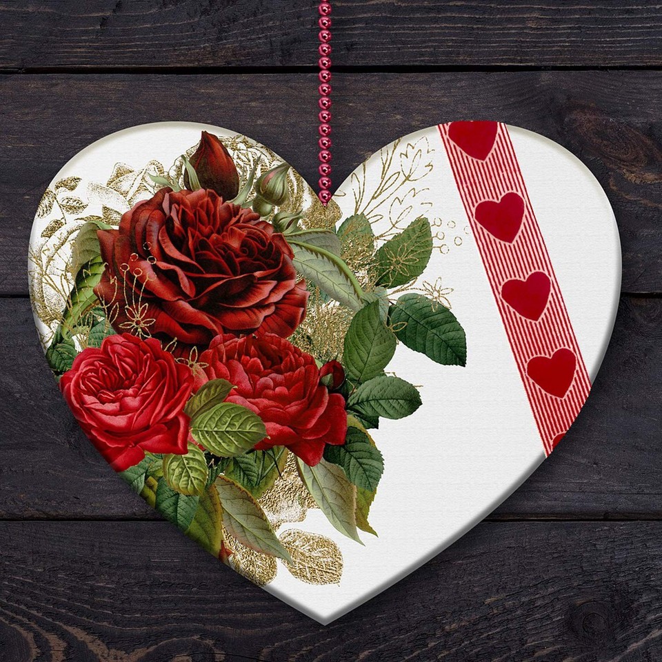 21.8 Yards Valentine's Day Ribbons Heart Ribbons for Valentine's Day ...