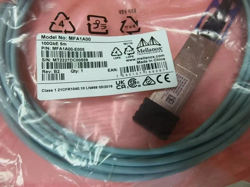 Mellanox MFA1A00-E005 Mellanox AOC Cable IB EDR 100Gb/s QSFP flat Transceiver