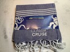 TCM Classic Cruise 2022 Turkish Style Beach Towel Blue White NEW — photo 1