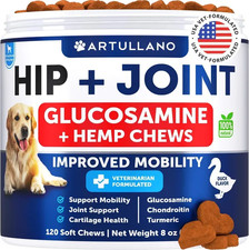 NEW  Hemp Hip And Joint Supplement For Dogs Glucosamine For Dogs